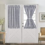 Blackout Curtain FrenchStyle CottonLinen Plaid SemiBlackout Curtain