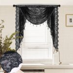 Sheer Curtain American-Style Lace Rod-Pocket Wave-Finely Woven Valance Curtain