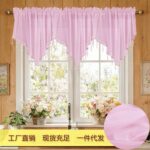 Sheer Curtain Triangle Valance Solid Color Curtain & Sheer