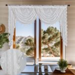 Sheer Curtain American-Style Lace Rod-Pocket Wave-Finely Woven Valance Curtain