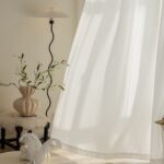 Sheer Curtain Light-Filtering Privacy Sheer White Curtain