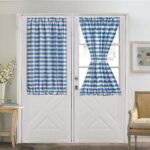 Blackout Curtain FrenchStyle CottonLinen Plaid SemiBlackout Curtain