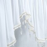 Sheer Curtain Triangle Valance Solid Color Curtain & Sheer