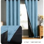 Blackout Curtain Chunyafang High-Blackout Multi-Color Black-Backed Indoor Grommet Curtain