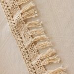 Jacquard Tablecloth PolyesterCotton Blend Jacquard Tassel Waterproof Tablecloth