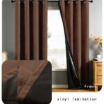Blackout Curtain Chunyafang High-Blackout Multi-Color Black-Backed Indoor Grommet Curtain